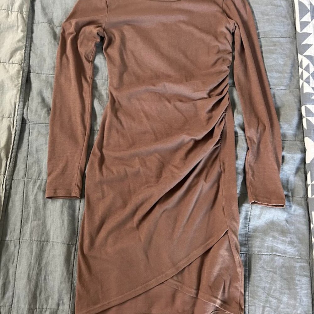 Tildon Olive Bodycon Dress - Size S